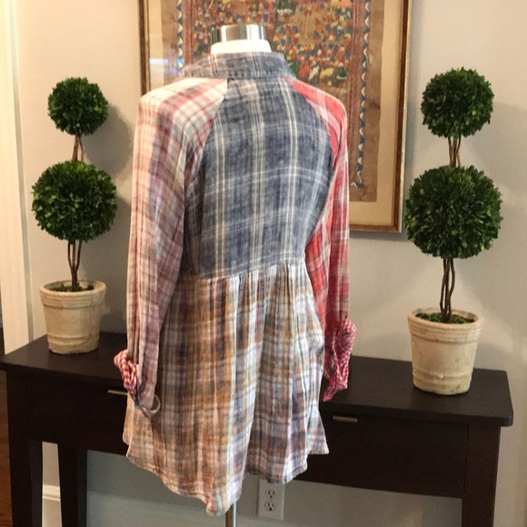 Free People Tops - Free People Artisan De Luxe lightweight plaid